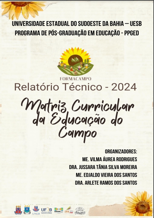 Capa do relatório: MATRIZ CURRICULAR DA EDUCAÇÃO DO CAMPO – GT 5