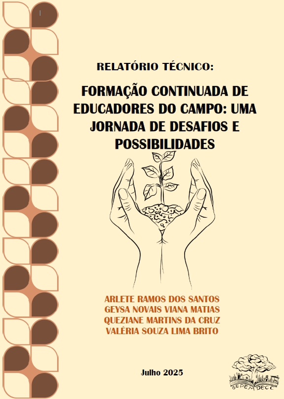 Capa do relatório: FORMAÇÃO CONTINUADA DE EDUCADORES DO CAMPO: UMA JORNADA DE DESAFIOS E POSSIBILIDADES