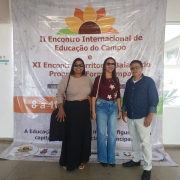 A equipe das Escolas do Campo de Santa Inês marca, mais uma vez, presença .
